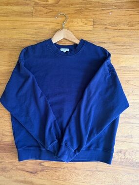 Les Gamins Women's Navy Crewneck Sweatshirt. VGUC
